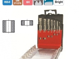 Mašininių sriegiklių rinkinys, kiaurai kiaurymei, HSS-E DIN371/376, M3, M4, M5, M6, M8, M10, M12, Combo, YG