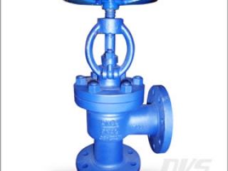 Angle Globe Valve, GS-C25, DN65, RF - dervos