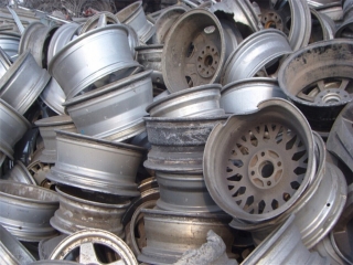 Aluminum wheel scrap